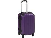 Best Choice Products 20 Hardshell Spinner Expandable Carry On Luggage Travel Bag Purple