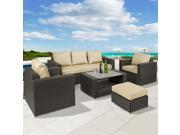 Best Choice Products 7pc Outdoor Patio Sectional PE Wicker Furniture Sofa Set