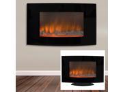 Large 1500W Heat Adjustable Electric Wall Mount Free Standing Fireplace Heater with Glass XL