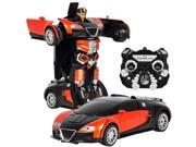 Best Choice Products Kids Toy Transformer RC Robot Car Remote Control Car Orange