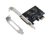 SEDNA PCI Express 1 Port Parallel ECP EPP Card with Low Profile Bracket included