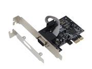 SEDNA PCI Express 1 Port Serial Adapter Card Oxford OXPCIe952 chipset Low Profile Bracket Included