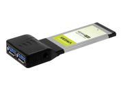 SEDNA ExpressCard 2 Port USB 3.0 Adapter NEC Renesas chipset