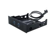 SEDNA 2 Port USB 3.0 3.5 Floppy Bay Front Panel 2 x type A connector with 5.25 mounting kit included