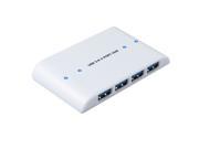 SEDNA USB 3.0 4 Port Hub Low Cost Portable Slim Design with AC DC adapter White SE USB3 HUB 314 A WH