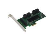 SEDNA PCI Express PCIE 8 x Internal SATA III Ports adapter with Low Profile Bracket