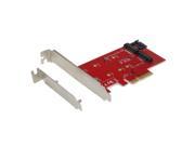 SEDNA 2 Port NGFF M.2 B M Key SSD to PCI E PCI Express 4X 4 Lane Adapter with low profile bracket