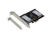 SEDNA PCI Express Dual mSATA III 6G SSD Adapter with Low profile Bracket SSD not included
