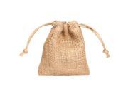 Burlap Draw String Pouch 4.5 Inches x 4 Inches