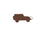 Felt Keychain Jeep Brown