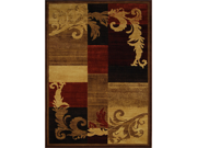 Home Dynamix Area Rugs Catalina Rug 1258 539 Brown Red 7 8 x10 7 Rectanglee