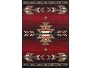Home Dynamix Area Rugs Premium Rug 7053 Black Red 5 3 x7 5 Rectangle