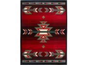 Home Dynamix Premium 7053-450 Polypropylene 3-Feet 7-Inch by 5-Feet 2-Inch Area Rug, Black