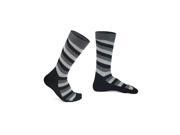 Men s Diagonal Stripe Cotton Socks Black Shoe Size 8 12