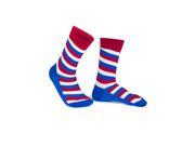 Men s Diagonal Stripe Cotton Socks Red Shoe Size 8 12