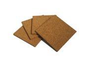 1 4 Inch Thick 3.5 X 3.5 Inch Square Cork Coasters Set of 4