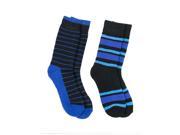 Kid s 2 Pack PolarHeat Crew Socks Style 409977 Blue and Royal Stripes