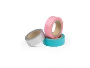 Washi Tape 3 Pack Tiffany Blue Silver and Light Pink