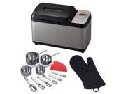 Zojirushi BB PAC20 Home Bakery Virtuoso Breadmaker 10 Piece Stainless Steel Cups Spoons Plus Plastic Leveler Accessory Kit