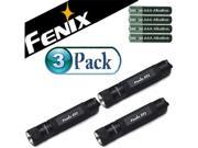 Fenix E01BK E01 Compact Keychain LED Flashlight Kit With Battery 4 pack