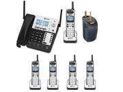 AT T 4 line Extended Range Cord Cordless Small Business Phone System