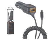Ventev Charger 1A port 1A cord 12v vehicle with micro cable Gray