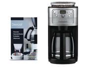Cuisinart DGB 700BC Grind Brew 12 cup Automatic Coffeemaker W Decalcifier