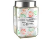 HDS Trading GJ10822 Glass Jar Square Large