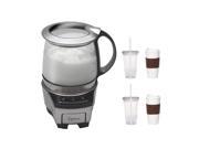Capresso 206.05 froth TEC Automatic Milk Frother with 2 Pack Coffee Mug Iced Beverage Cup