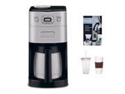 Cuisinart DGB 650BC Grind Brew Thermal 10 Cup Automatic Coffeemaker Refurbished 2 Pack Coffee Mug Iced Beverage Cup Accessory Kit
