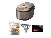 Zojirushi NP HCC18 Induction Heating System Rice Cooker and Warmer Bundle