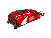 Louisville Slugger EB 2014 Series 5 Wheeled Rig Baseball Bag Scarlet Red