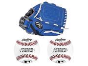 Rawlings PL105BRW 10.5 Inch Players Series Glove w Set of 2 Baseballs