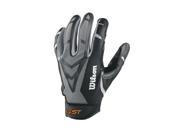 Wilson Adult GST Skill Receivers Gloves Grey Black Large