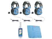 Hamilton Buhl Deluxe Headset w Gooseneck Microphone 3 pack Cleaning Kit