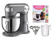 Cuisinart 5.5 quart Mixer Measuring Spoon Set Cupcake Book Measuring Cup