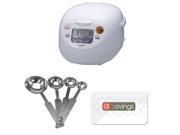 Zojirushi NS WAC10 WD 5.5 Cup Micom Rice Cooker and Warmer Accessory Kit with 10 Gift Asavings Card