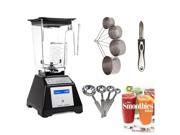 Blendtec TB 621 25 Total Blender Classic with WildSide Jar Smoothies Bible and Kitchen Accessory Bundle