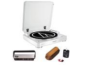 Audio Technica AT LP60WH BT Turntable with Knox Vinyl Brush Cleaning Care Kit