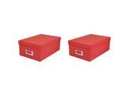 Pioneer Photo Storage Box Assorted Colors TWO PACK