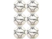 Champion Sports® Striker Soccer Ball 5 Bundle White Black Silver …