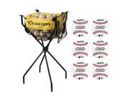 Easton Ball Caddy with Six Rawlings Official League Recreational Play Baseballs
