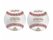Rawlings MLB Official 2015 World Series Game Baseball 2 Pack