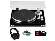 TEAC TN 300 Analog Turntable with Mixing Headphones and Phono Cartridge Black