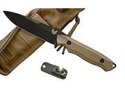 Benchmade 140BKSN Nimravus Fixed Blade Knife w Free Benchmade Sharpener
