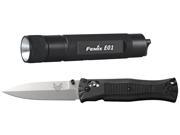 Benchmade Knife Pardue Design Ambidextrous Folding Knife Fenix LED Flashlight