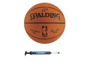 Spalding NBA Official Game Basketball w 12 Dual Action Pump