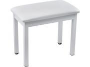 Knox Full Size 19 Inch Piano Bench White