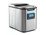 Knox KN IM27SS Stainless Steel 2.8 Liter Water Reservoir Portable Ice Maker