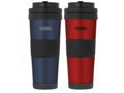 UPC 657379018145 product image for Thermos Vacuum Insulated 18oz Steel Travel Tumbler (2-Pack, Red & Blue) | upcitemdb.com